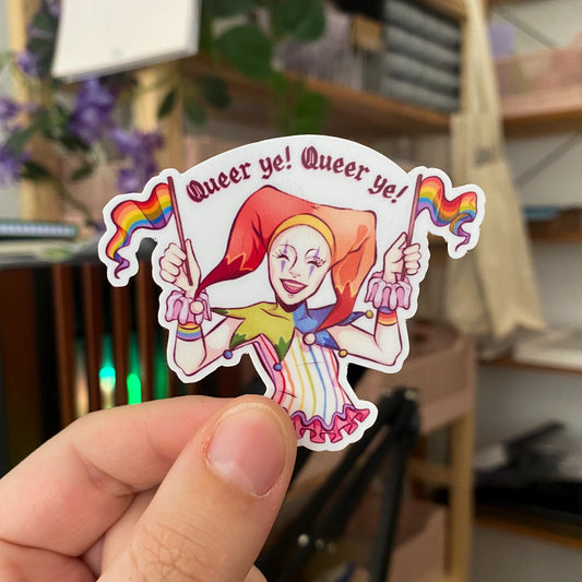 Pride Jester - Vinyl Sticker