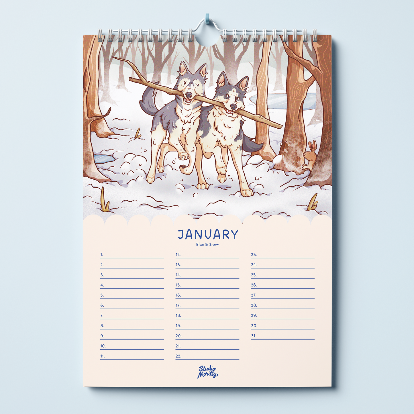 Morilly & Friends - Verjaardagskalender (A4)