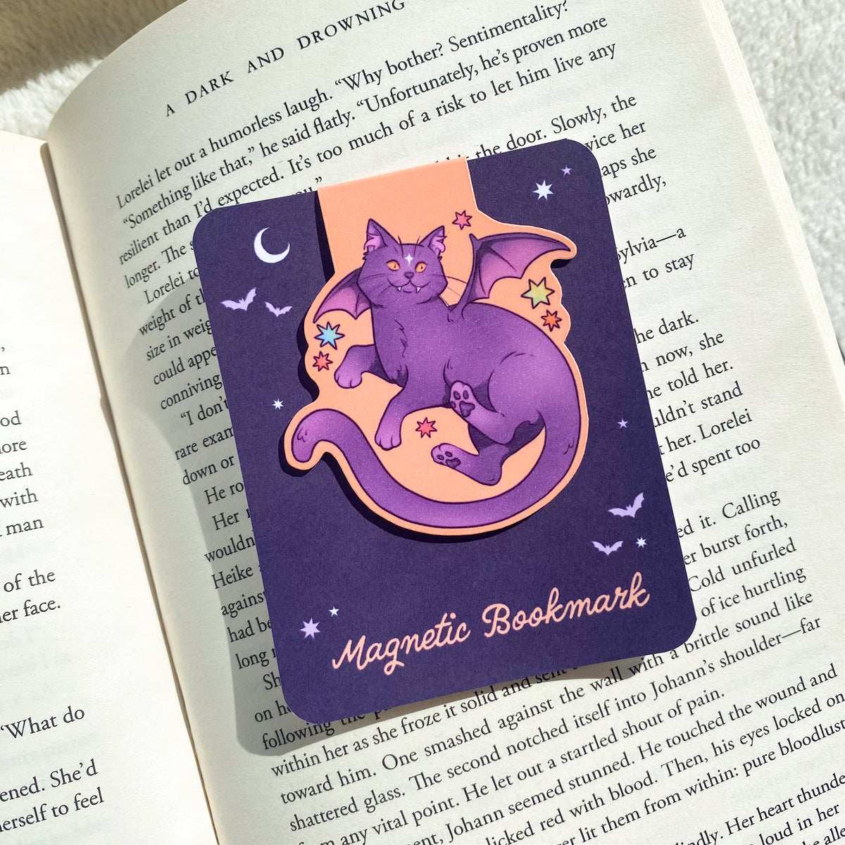 Batcat - Magnetic Bookmark