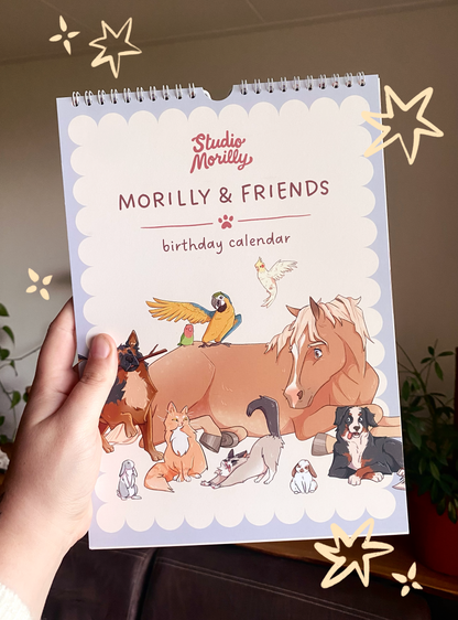 Morilly & Friends - Verjaardagskalender (A4)