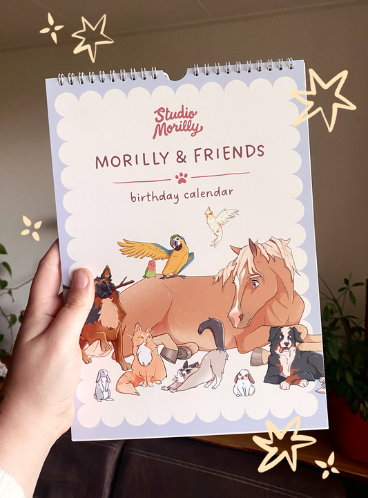 Morilly & Friends - Verjaardagskalender (A4)