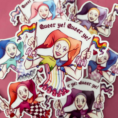 Pride Jester - Vinyl Sticker
