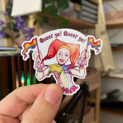 Pride Jester - Vinyl Sticker