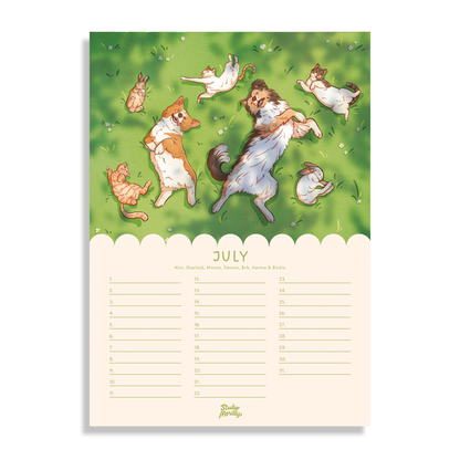 Morilly & Friends - Verjaardagskalender (A4)