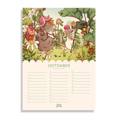 Morilly & Friends - Verjaardagskalender (A4)