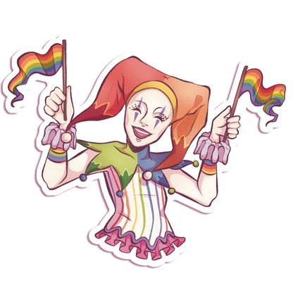 Pride Jester - Vinyl Sticker