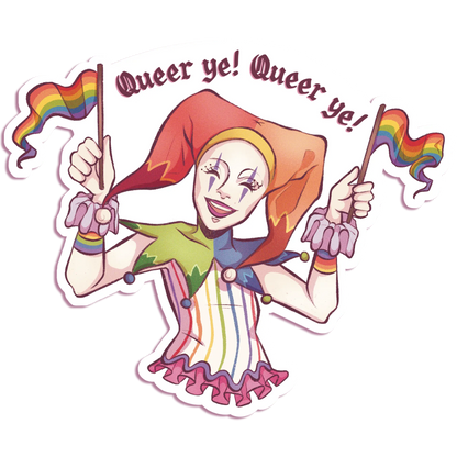 Pride Jester - Vinyl Sticker