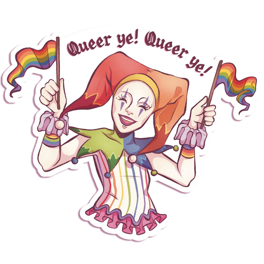 Pride Jester - Vinyl Sticker