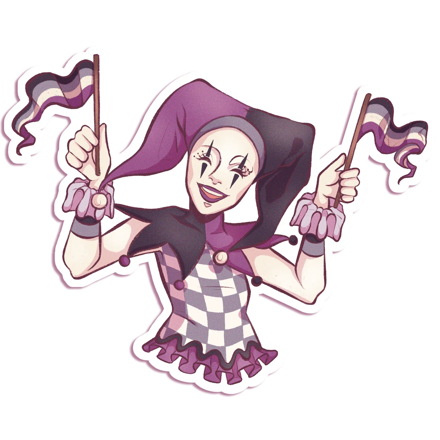 Pride Jester - Vinyl Sticker