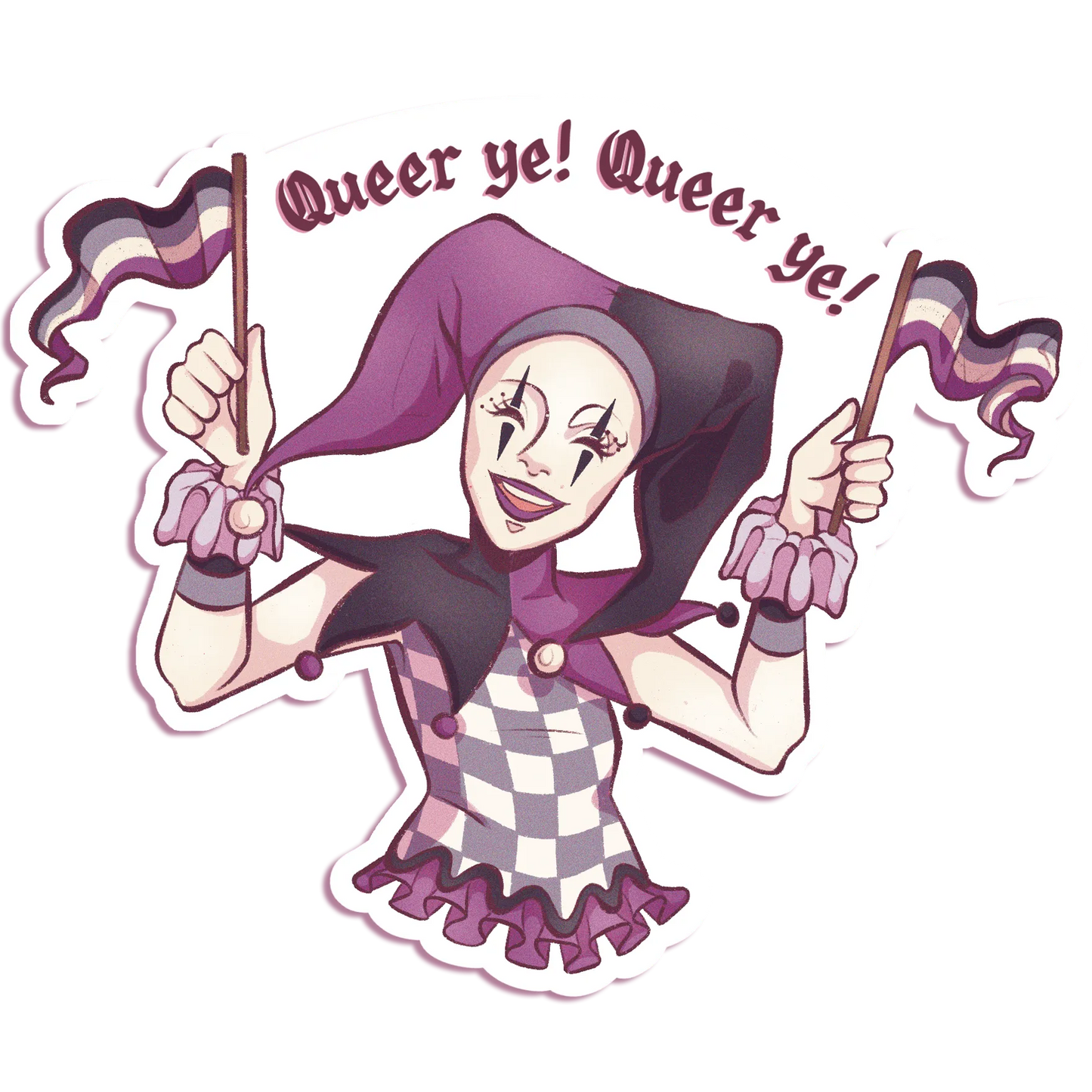 Pride Jester - Vinyl Sticker
