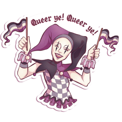 Pride Jester - Vinyl Sticker