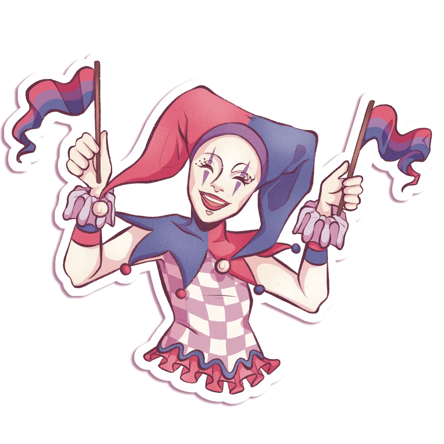 Pride Jester - Vinyl Sticker