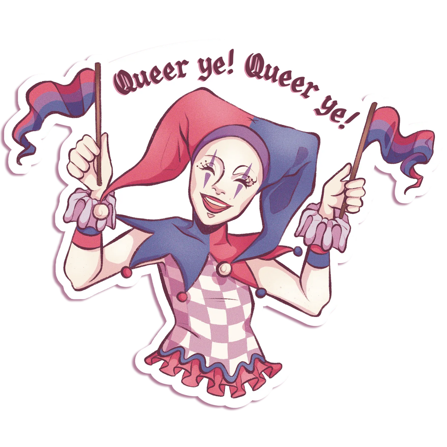 Pride Jester - Vinyl Sticker