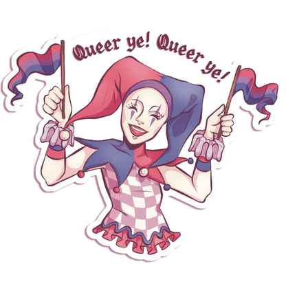 Pride Jester - Vinyl Sticker