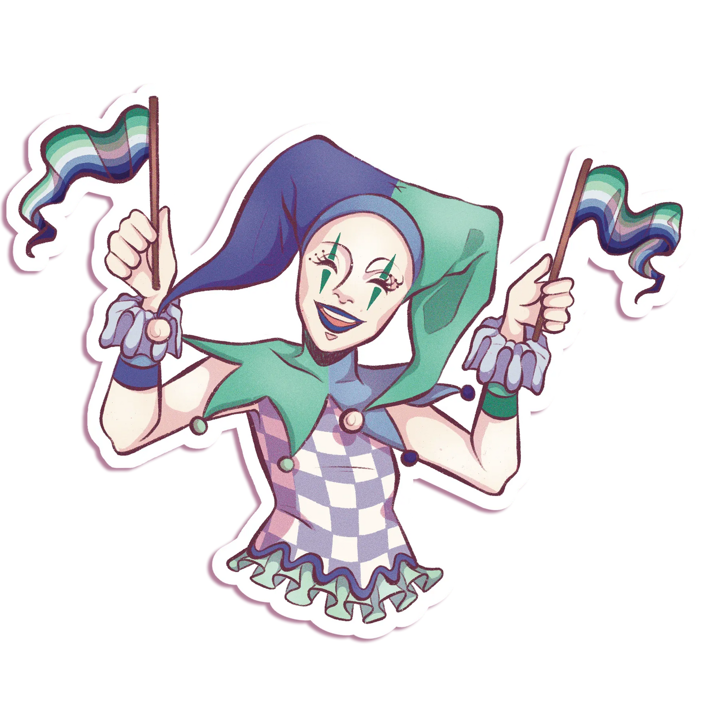 Pride Jester - Vinyl Sticker