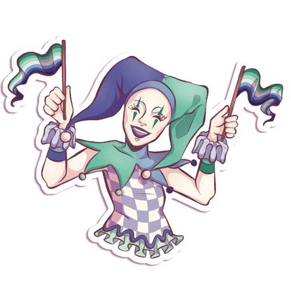 Pride Jester - Vinyl Sticker