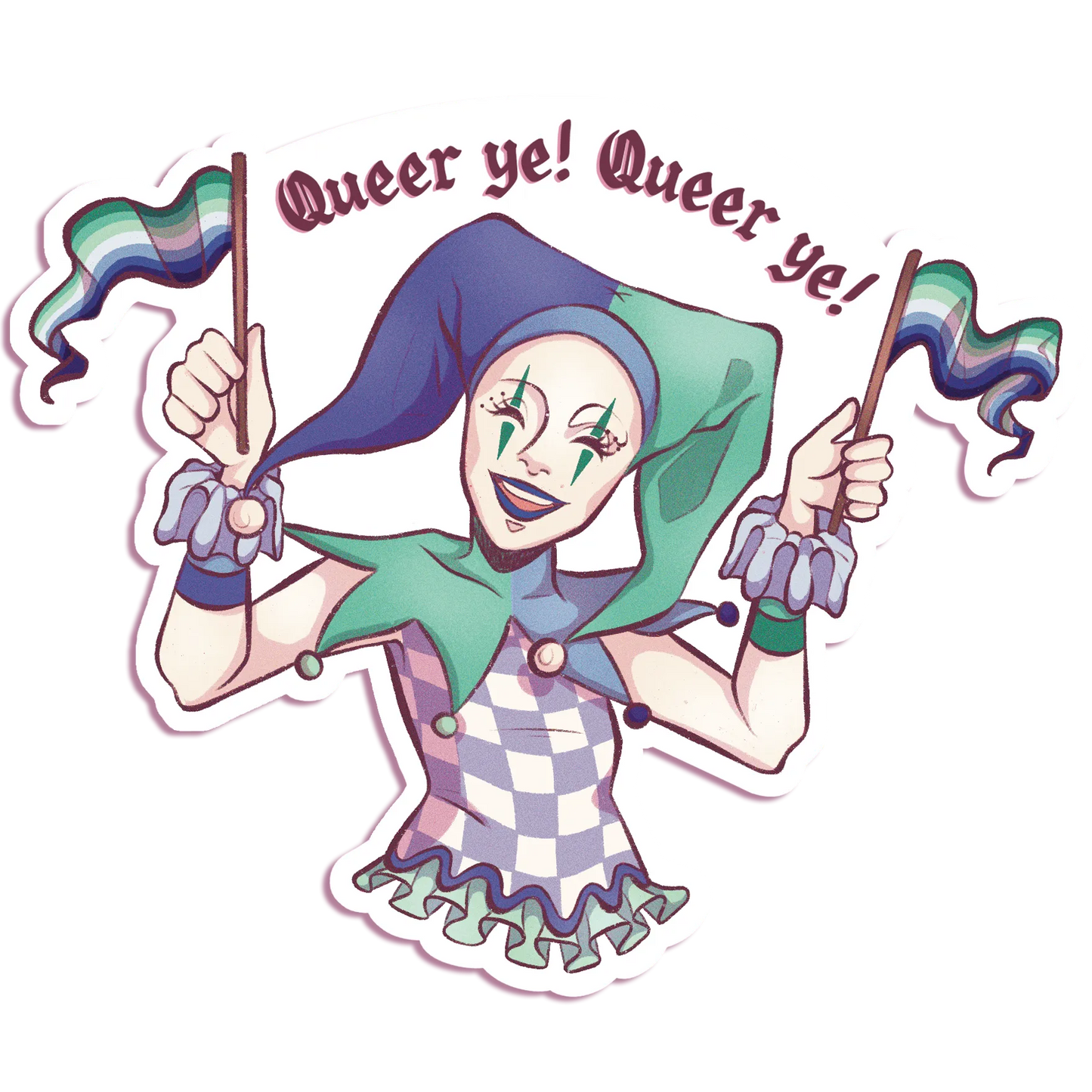 Pride Jester - Vinyl Sticker