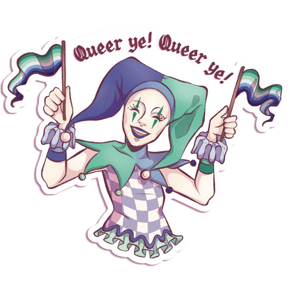 Pride Jester - Vinyl Sticker