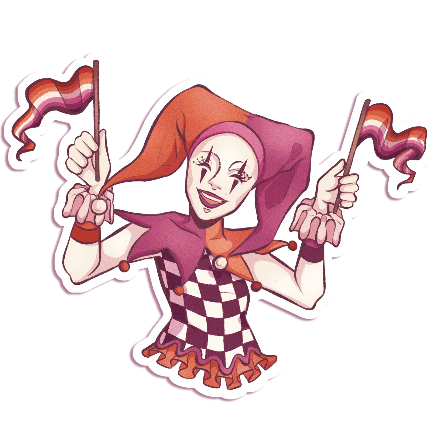 Pride Jester - Vinyl Sticker