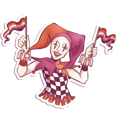 Pride Jester - Vinyl Sticker