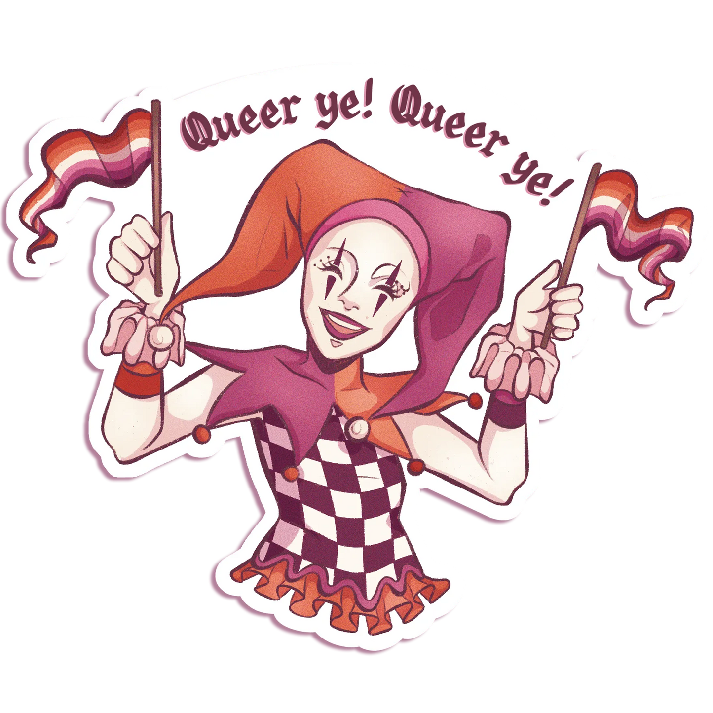 Pride Jester - Vinyl Sticker