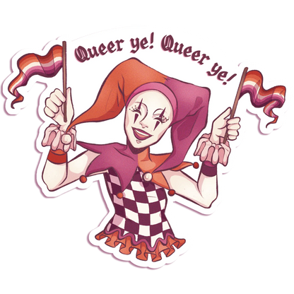 Pride Jester - Vinyl Sticker