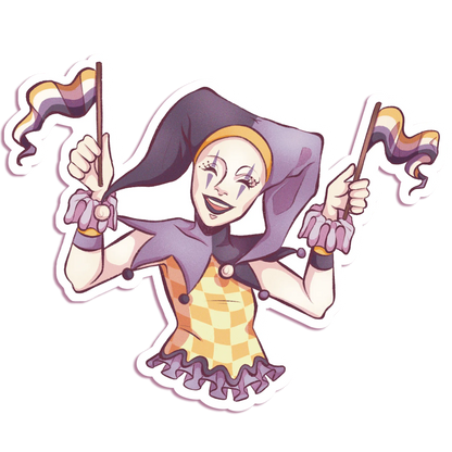 Pride Jester - Vinyl Sticker