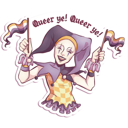 Pride Jester - Vinyl Sticker