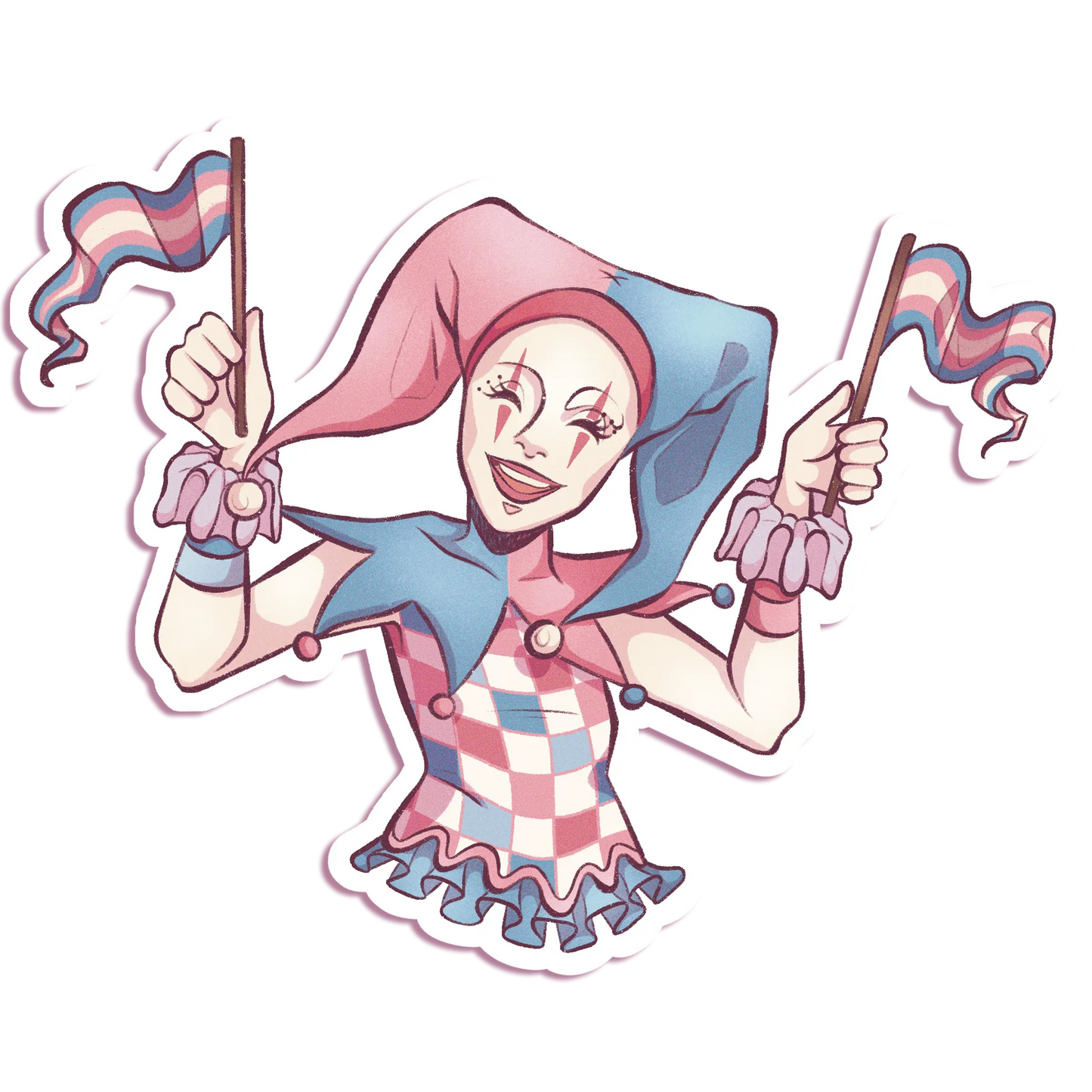 Pride Jester - Vinyl Sticker
