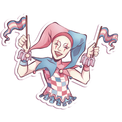 Pride Jester - Vinyl Sticker