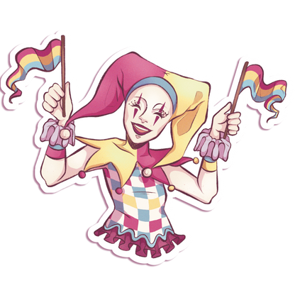 Pride Jester - Vinyl Sticker