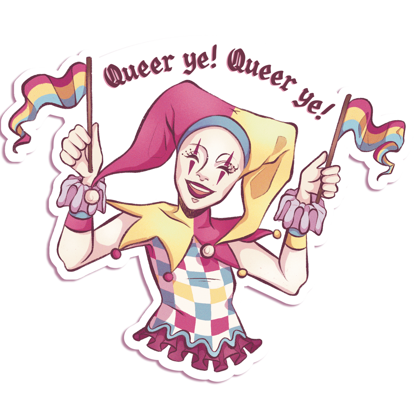 Pride Jester - Vinyl Sticker