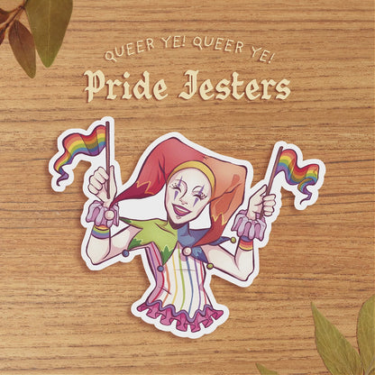 Pride Jester - Vinyl Sticker