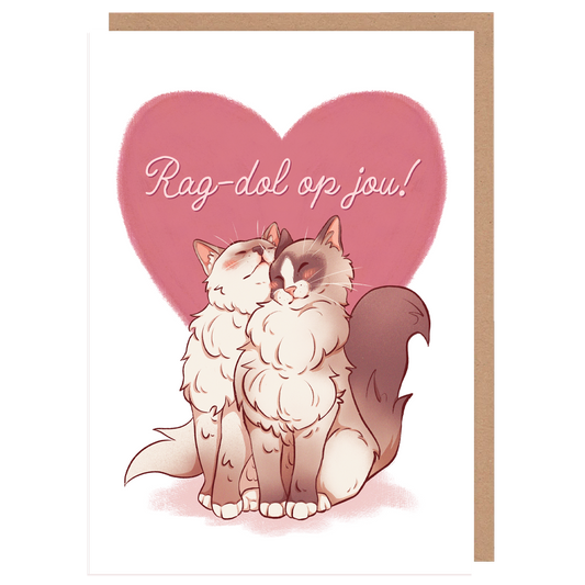 Rag-dol op jou! - Wenskaart