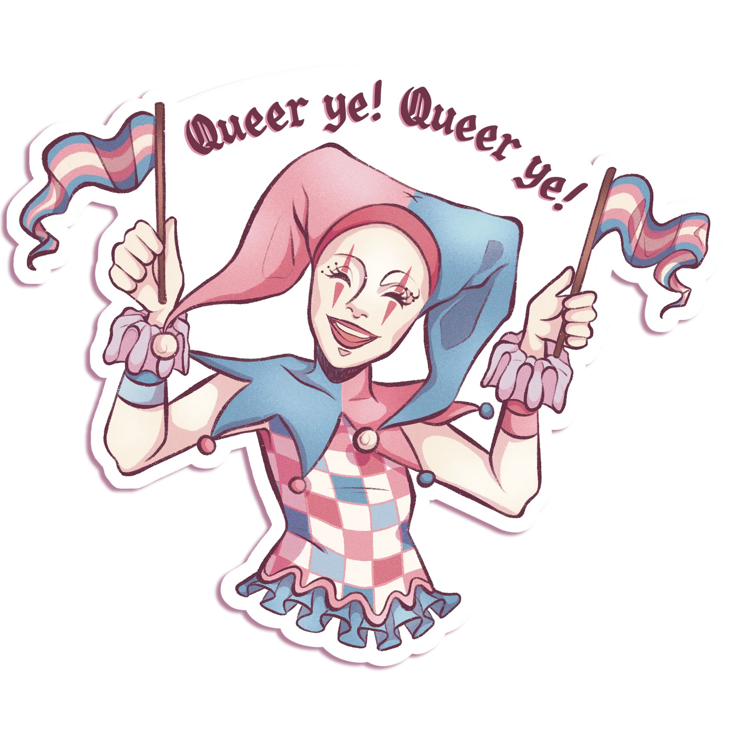 Pride Jester - Vinyl Sticker
