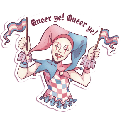 Pride Jester - Vinyl Sticker
