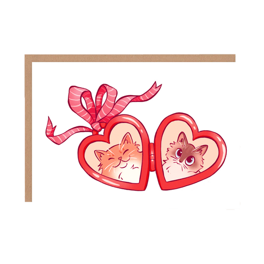 Kitty Medaillon - Wenskaart